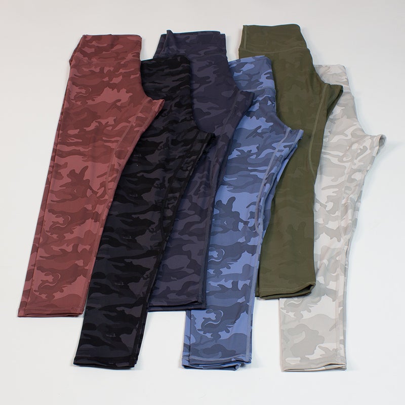 Yoga Double-Sided Brushed Women'S Sports High-Waisted Camouflage Leggings Moisture-Wicking Fitness Jogging Pants Butt-Lifting Running Pants - Image 5